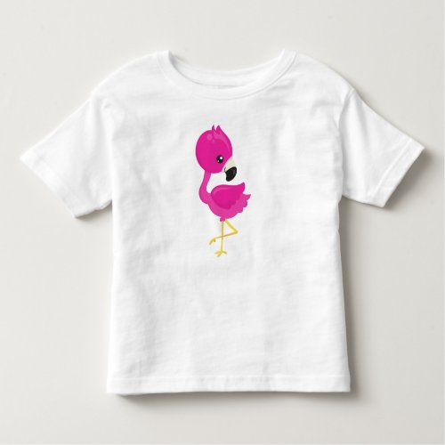 Cute Flamingo Pink Flamingo Baby Flamingo Bird Toddler T_shirt