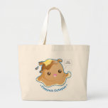 Cute Flapjack Octopus Large Tote Bag at Zazzle