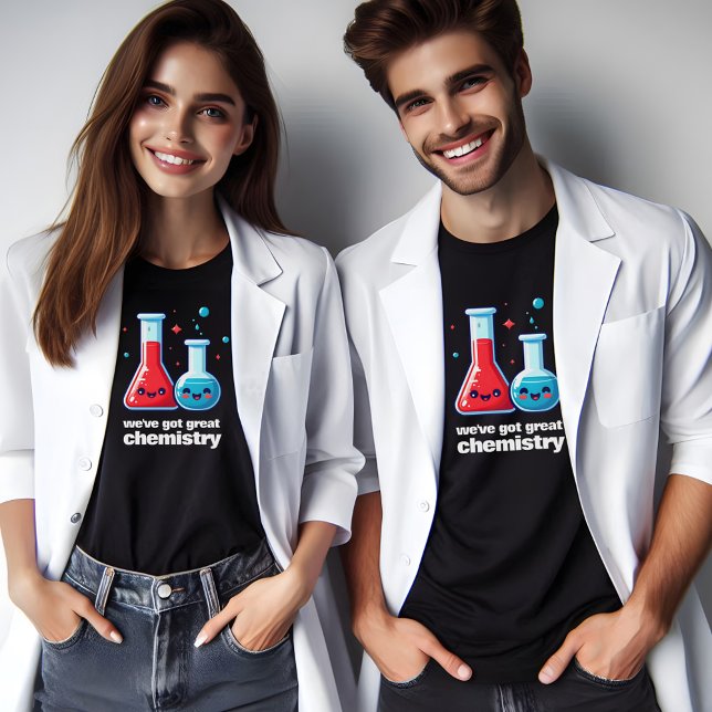 Cute Flask & Tube We've Got Great Chemistry T-Shirt (Great Chemistry Together 1 Shirts Cover Photo)