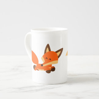 Cute Fleet Cartoon Fox Bone China Mug