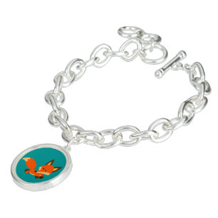 Cute Fleet Cartoon Fox Charm Bracelet