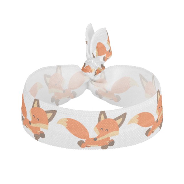 Cute Fleet Cartoon Fox Hair Tie (Front)