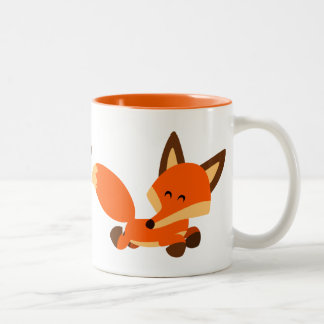 Cute Fleet Cartoon Fox Mug