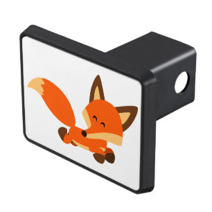 Cute Fleet Cartoon Fox Trailer Hitch Cover
