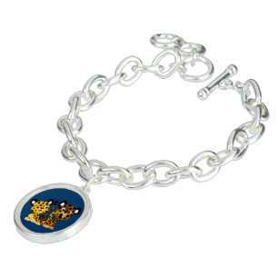 Cute Flirtatious Cartoon Jaguars Charm Bracelet
