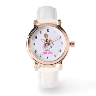 Cute Flirty Lady in a Martini Glass Watch