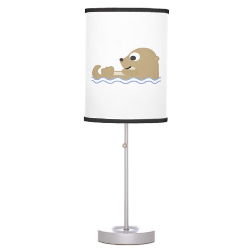 Cute Floating Otter Table Lamp