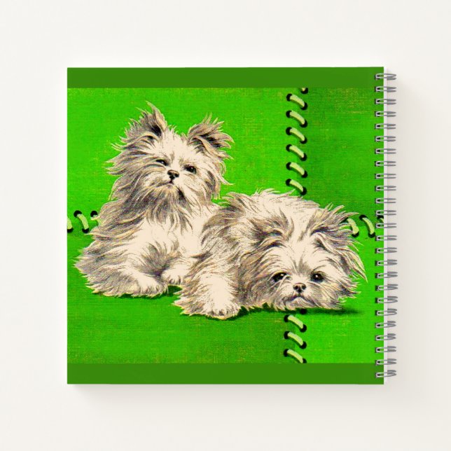 cute floofy dogs notebook (Back)