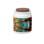 Cute Floral Abstract Vector Art Candy Jar at Zazzle
