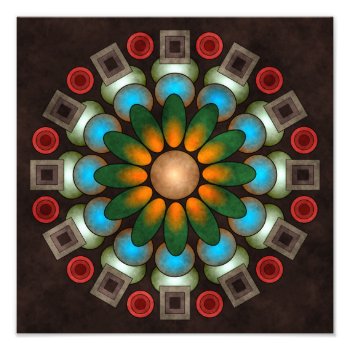 Cute Floral Abstract Vector Art Photo Print by artisticVectors at Zazzle