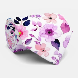 cute floral and glamour seamless pattern  neck tie
