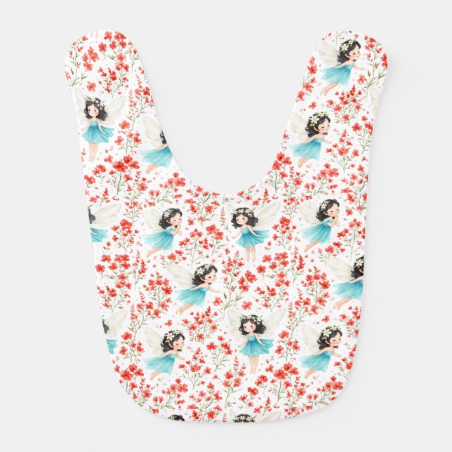 Cute Floral Baby Bib (Front)