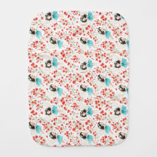 Cute Floral Baby Burp Cloth