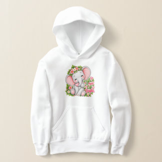 Cute Floral Baby Elephant You Make Life Brighter K Hoodie