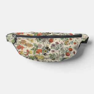 Cute Floral Botanical Drawing by Adolphe Millot Fanny Pack