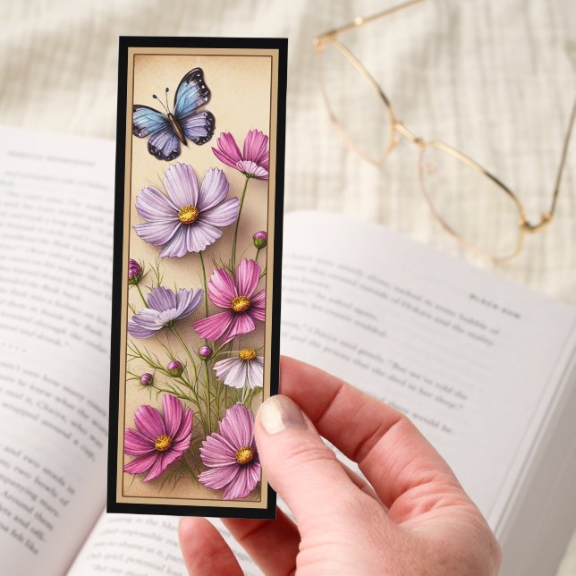 Cute Floral Butterfly Bookmarks (Hand)