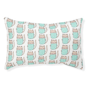 Cute Floral Cat Pattern Pet Bed