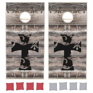 cute FLORAL CROSS   Cornhole Set