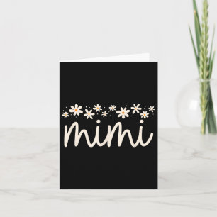 Cute Floral Daisy Mimi Mothers Day Grandma Pregnan Card