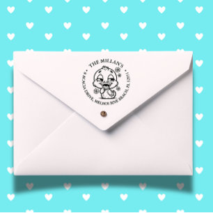 Cute Floral Duck theme Self-inking Stamp