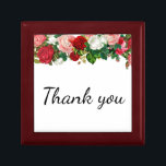 Cute Floral Elegant Calligraphy Burgundy Roses Gift Box<br><div class="desc">Cute Floral Elegant Calligraphy Burgundy Roses gift box</div>