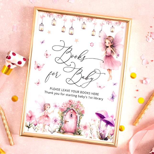 Cute Floral Fairy Garden Books for Baby Poster (Creator Uploaded)