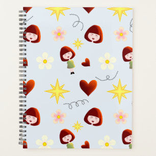 Cute Floral Girl Planner