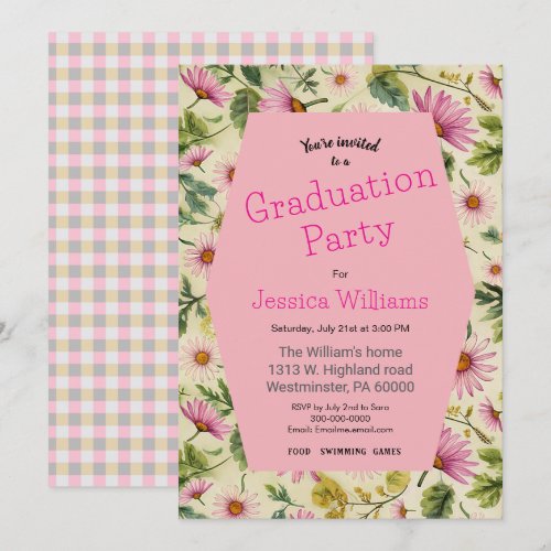 Cute Floral Graduation Party