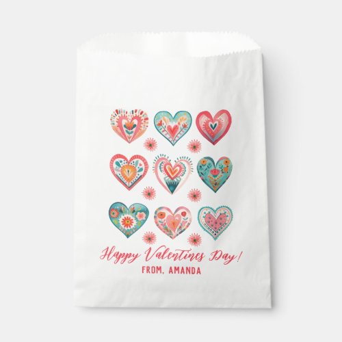 Cute Floral Heart Pattern Favor Bag