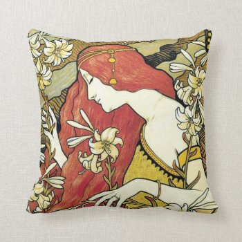 Cute Floral Home Decor Throw Pillow by RetroAndVintage at Zazzle
