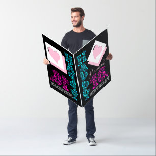 Cute Floral Lettering Sweet16 Pictures G XXL C Card