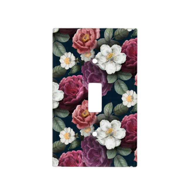 Cute Floral Light Switch Cover (Front)