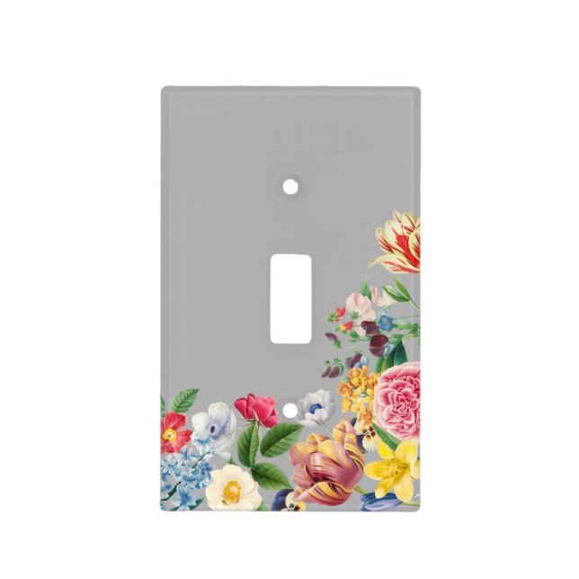 Cute Floral Light Switch Cover (Front)