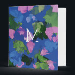 Cute Floral Monogram Binder - Colorful<br><div class="desc">Illustrated by Morgan Harper Nichols</div>