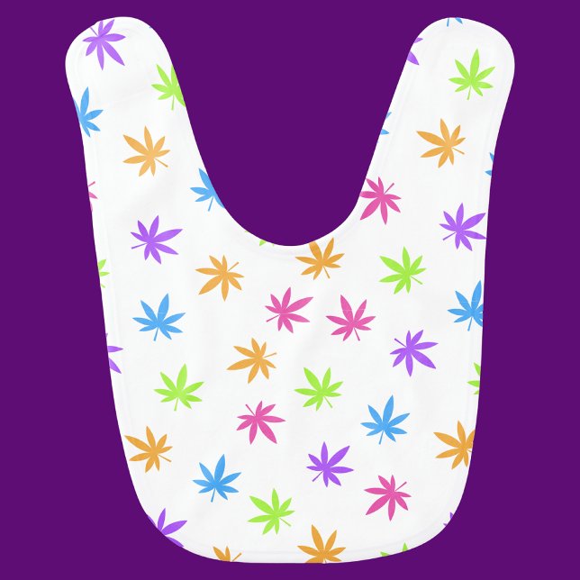 Cute Floral Mulicolored Pattern Baby Bib (Creator Uploaded)