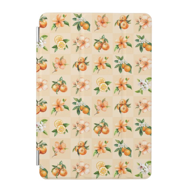Cute Floral Orange Blossom & Tangerine  iPad Mini Cover (Front)