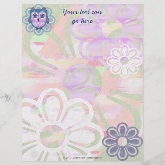 Cute Floral Owl (Front)