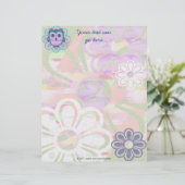 Cute Floral Owl (Standing Front)