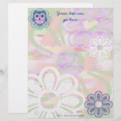 Cute Floral Owl (Front/Back)