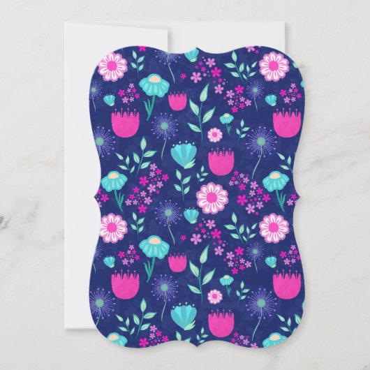 Cute floral pattern background (Front)