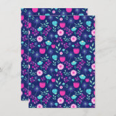 Cute floral pattern background (Front/Back)