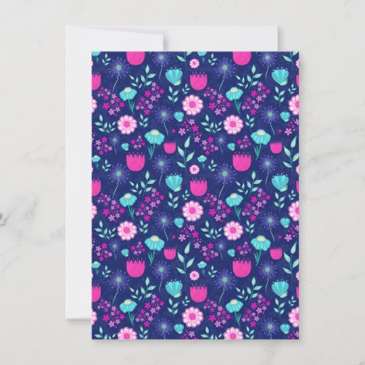 Cute floral pattern background (Front)