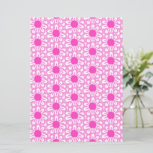 Cute floral pattern background (Standing Front)