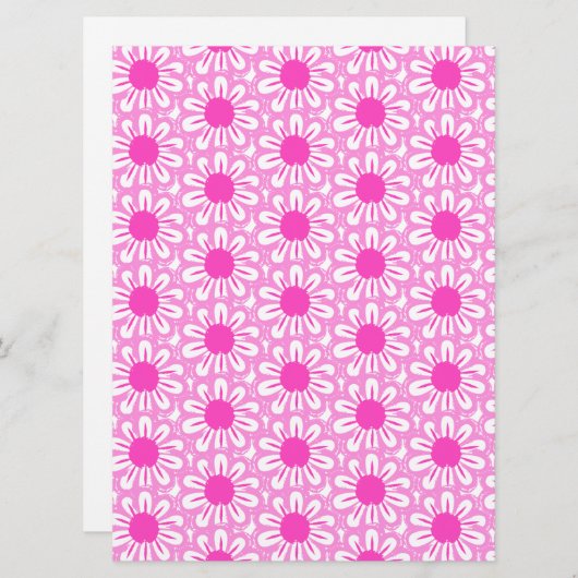 Cute floral pattern background (Front/Back)