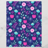 Cute floral pattern background (Back)