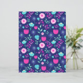 Cute floral pattern background (Standing Front)