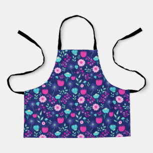 Cute floral pattern background apron