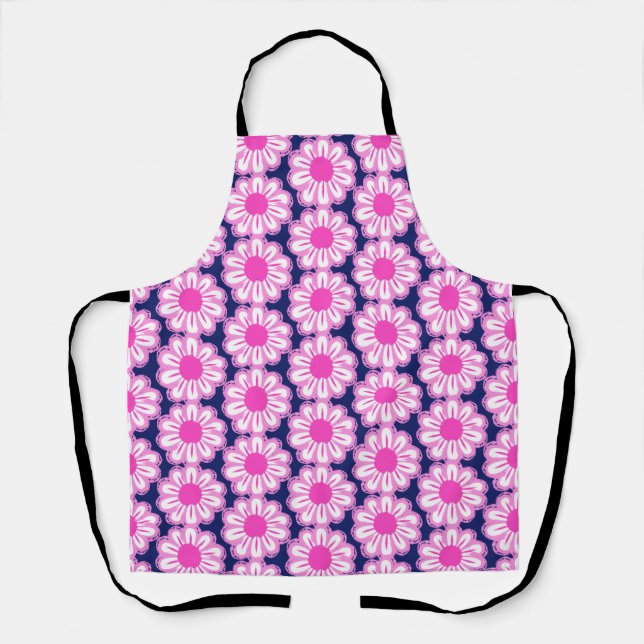 Cute floral pattern background apron (Front)