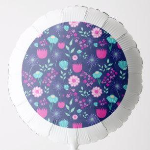 Cute floral pattern background balloon