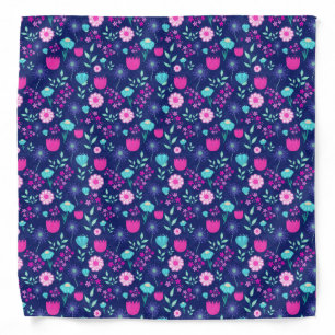 Cute floral pattern background bandana